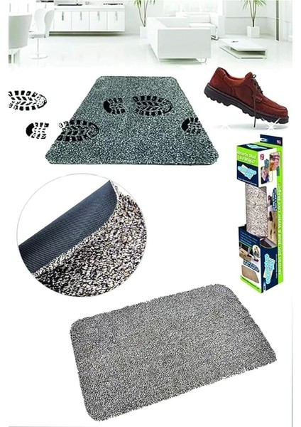 Clean Step Mat Yıkanabilir Mikrofiber Kir Toz Emici Iç-Dış Ortam Paspas