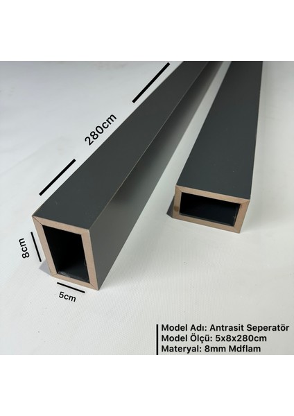 Seperatör / Bölme 5cm x 8cm x 280CM (4 Adet)
