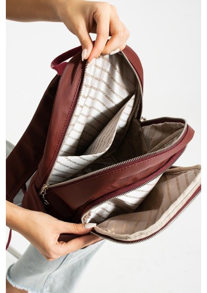 Saten Kumaş Kadın Sırt Çantası 38*28 cm Yağmur Itici Kumaş Mega Bag Günlük Kullanıma Uygun fırsatları