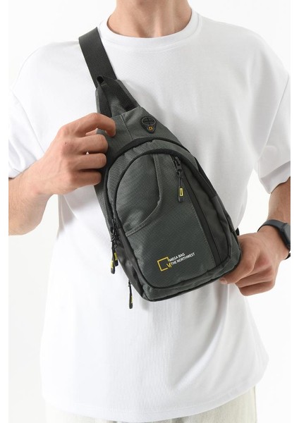 Body Bag Çanta 27*15 cm Sırt Çantası Erkek Göğüs Çantası Fonksiyonel Kullanım Badybag