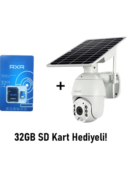 C16 4G Solar Güneş Panelli Sim Kart Destekli 4G IP Kamera