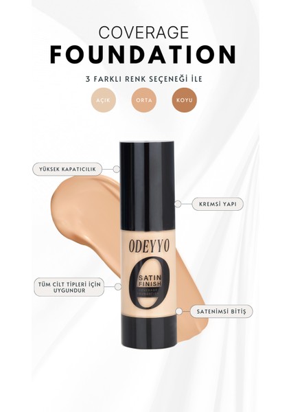 Coverage Foundation Açık Ton London