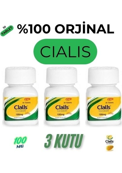 Erkeklere Özel CIALIS100MG 3 KUTU