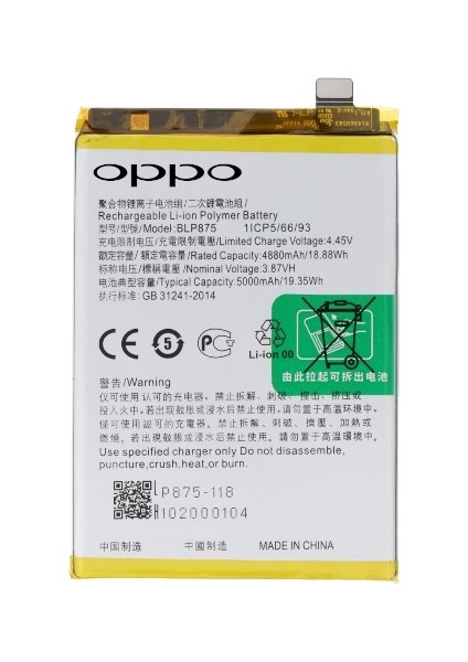 Realme Narzo 50 - Blp875 - Batarya - Batarya Pil Sıfır Orijinal