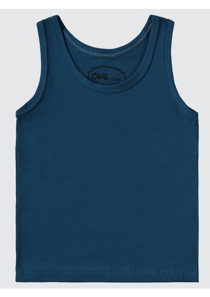 Erkek Çocuk 3'lü Atlet Set 2-10 Yaş Yeşil modelleri