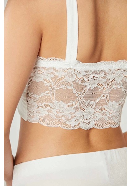 Pierre Cardin 2050 Kadife Saten 3'lü Kadın Crop'lu Pijama Takımı