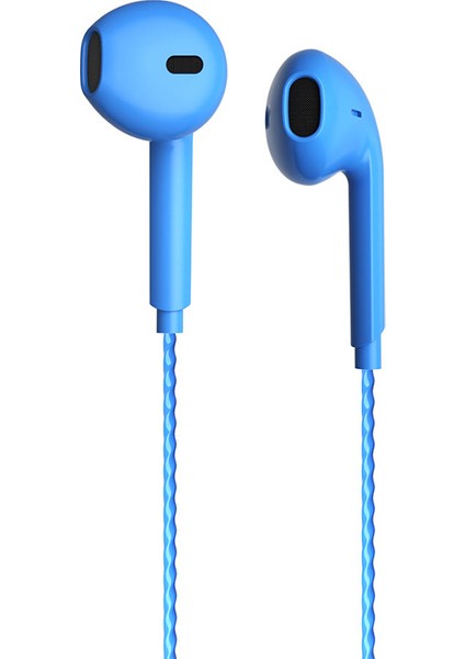 Lecoo EH104BL 3.5mm Jacklı Kablolu Kulak Içi Mikrofonlu Mavi Kulaklık (4778)