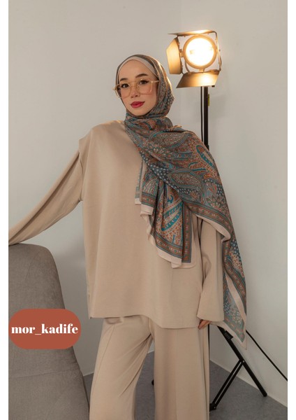 İpeksi Pamuk Etnik Desen Retro Şal