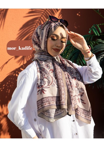 İpeksi Pamuk Etnik Desen Retro Şal