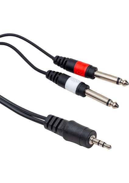 3.5mm Stereo Erkek/2x6.3mm Mono Erkek 1.5 Metre Kablo (4738)