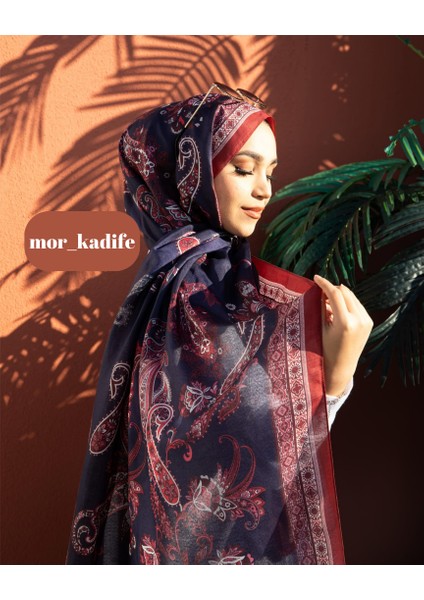 İpeksi Pamuk Etnik Desen Retro Şal