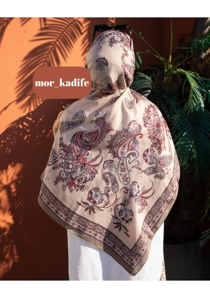 İpeksi Pamuk Etnik Desen Retro Şal