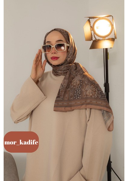 İpeksi Pamuk Etnik Desen Retro Şal