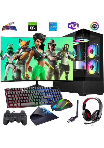 I5 12400F 32GB Ddr4 1tb M2 8gb RTX4060 24" 100Hz Mon. Oyun Bilgisayarı (Gaming Set)