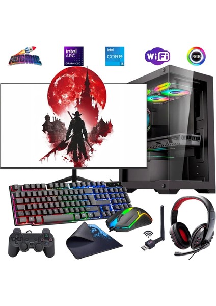 I5 13400F 32GB Ddr4 1tb M2 12GB Arc B580 27" 165Hz Mon. Oyun Bilgisayarı (Gaming Set)