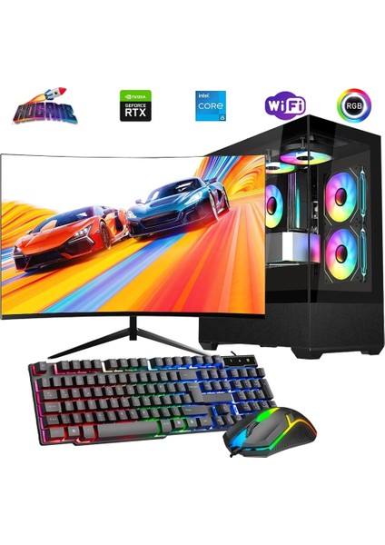I5 13400F 16GB Ddr4 512GB M2 8gb RTX4060 24" 100Hz Mon. Oyun Bilgisayarı