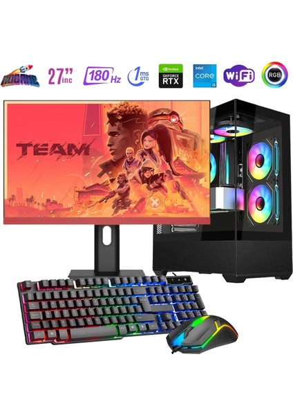 I5 14400F 32GB Ddr4 1tb M2 12GB RTX4070 27" 180Hz Mon. Oyun Bilgisayarı
