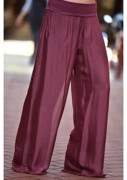 Italyan Korse Belli Astarlı Ipek Pantolon