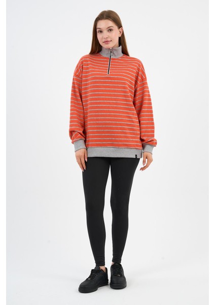 Dik Yaka Fermuarlı Sweatshırt (UNX00247WN) fiyatları
