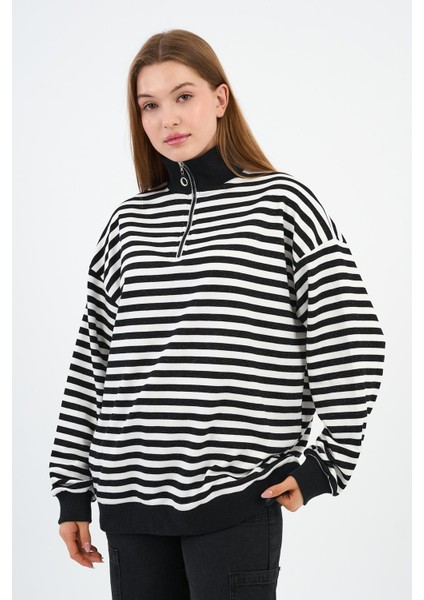 Dik Yaka Fermuarlı Sweatshırt (UNX00247WN) indirimleri