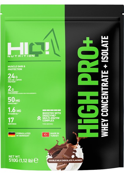 High Pro+ 510GR Double Milk Chocolate Flavored