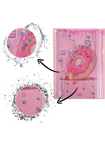 Fast Food Simli ve Sulu Kapaklı Kalem Kutulu A5 Defter fiyatları