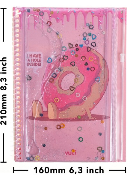 Fast Food Simli ve Sulu Kapaklı Kalem Kutulu A5 Defter indirimleri