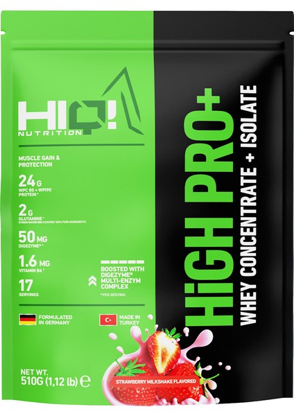 High Pro+ 510GR Strawberry Milkshake Flavored