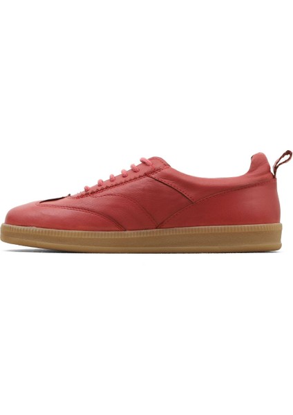 Kırmızı Deri Kadın Spor Ayakkabı 01WE4402 01WE4402 modelleri