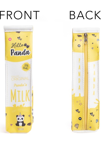 Panda Süt Kutusu Şeklinde Fermuarlı Kalem Kutu indirimleri