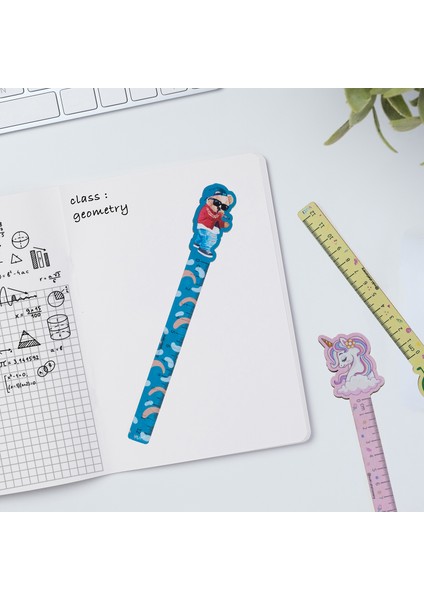 Ayı Desenli Özel Tasarım Ahşap Cetvel Kitap Ayracı fırsatları