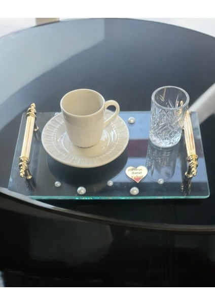 Constancy Gold Nişan Kahve Tepsisi