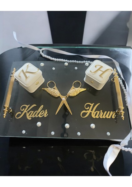 Constancy Şeffaf Nişan Tepsisi