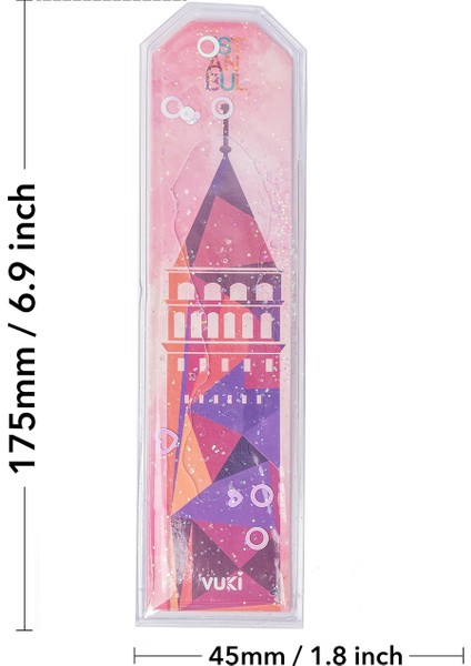Istanbul Desenli Simli Sulu Kitap Ayracı