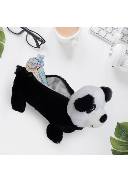 Panda 3D Pelüş Fermuarlı Yatay Kalem Kutu modelleri
