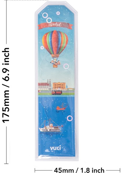 Istanbul Desenli Simli Sulu Kitap Ayracı fırsatları