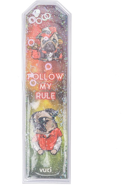 Köpek Desenli Simli Sulu Kitap Ayracı