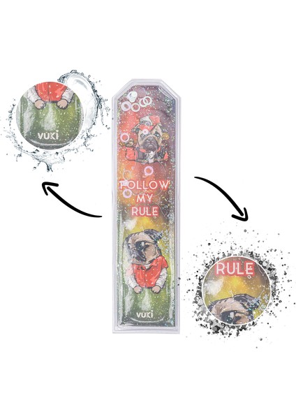 Köpek Desenli Simli Sulu Kitap Ayracı