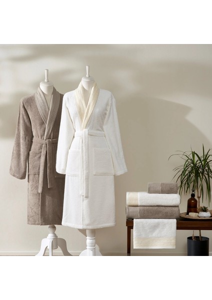 Zen Pure Cotton Pamuk Aile Seti Ekru Bej