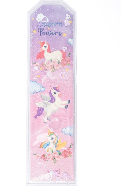 Unicorn Desenli Simli ve Sulu Kitap Ayracı