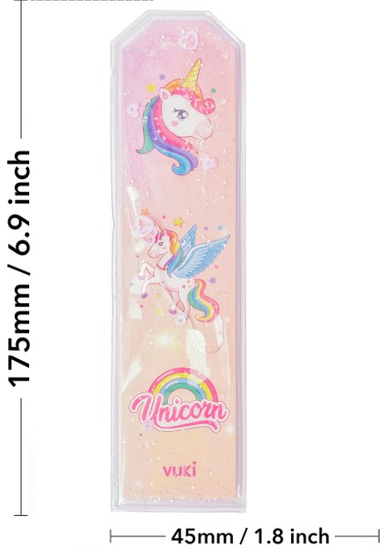 Unicorn Desenli Simli ve Sulu Kitap Ayracı