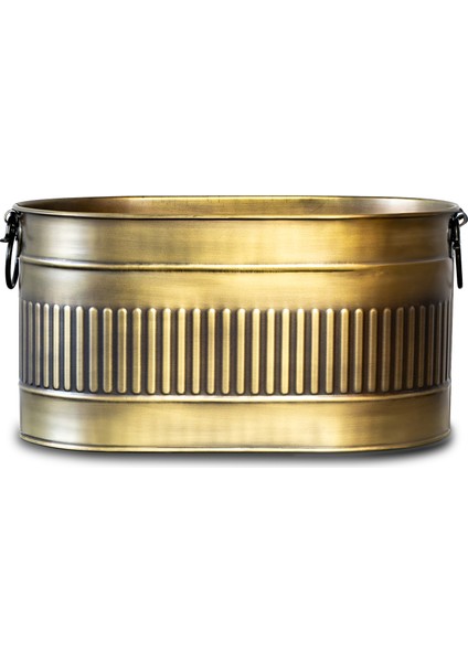 Gold Oval Şömine Kova Odunluk Soba ve Kuzine Sobalar