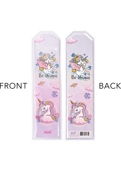 Unicorn Desenli Simli ve Sulu Kitap Ayracı