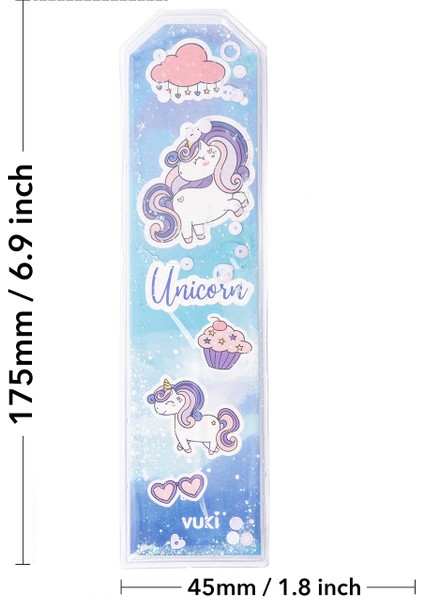 Unicorn Desenli Simli ve Sulu Kitap Ayracı