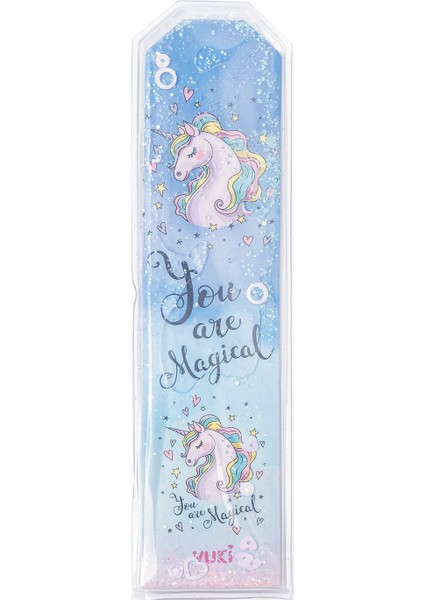 Unicorn Desenli Simli ve Sulu Kitap Ayracı