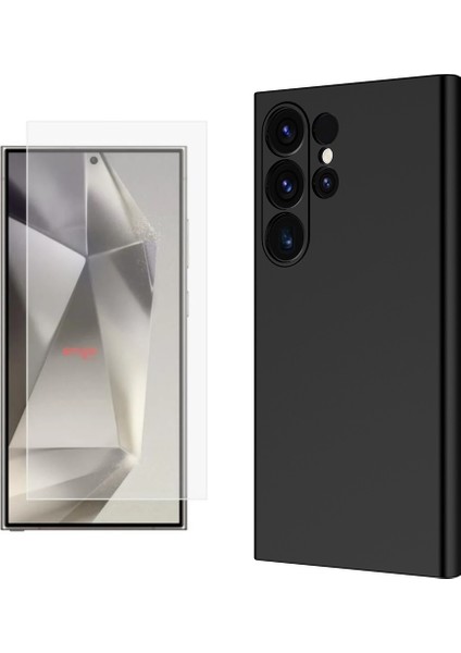 Samsung Galaxy S25 Ultra Kılıf Zore Mara Lansman Kapak + Nano Ekran Koruyucu