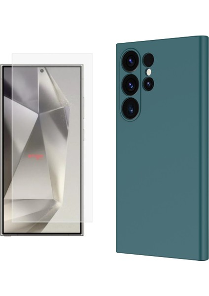 Samsung Galaxy S25 Ultra Kılıf Zore Mara Lansman Kapak + Nano Ekran Koruyucu