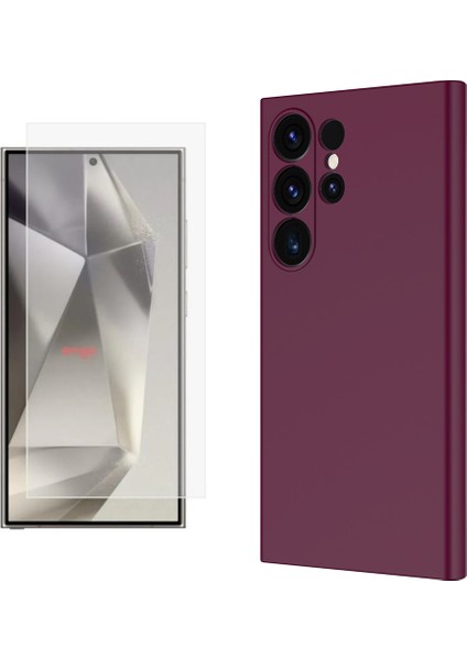 Samsung Galaxy S25 Ultra Kılıf Zore Mara Lansman Kapak + Nano Ekran Koruyucu