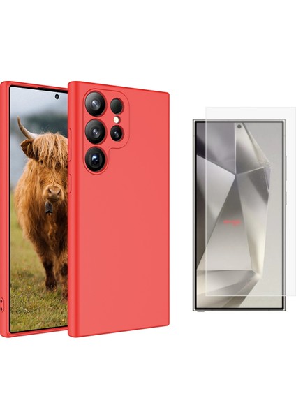 Samsung Galaxy S25 Ultra Kılıf Zore Mara Lansman Kapak + Nano Ekran Koruyucu