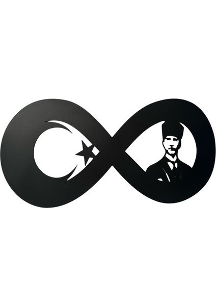 Dgrk Sonsuzluk Atatürk Özel Tasarım Tablo Ahşap Dekorotif Duvar Tablosu